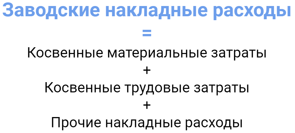 Заводские накладные расходы