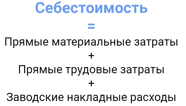 Как рассчитать себестоимость