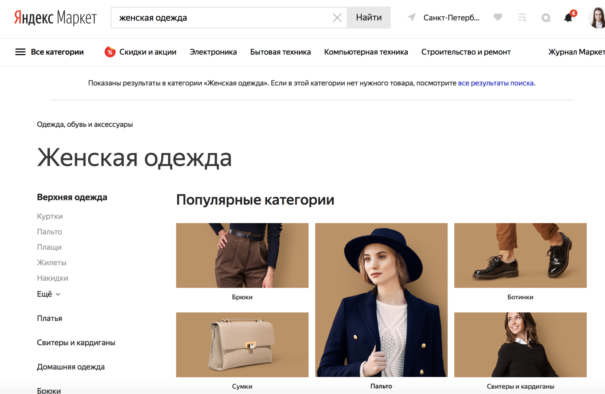 Женская одежда Яндекс Маркет