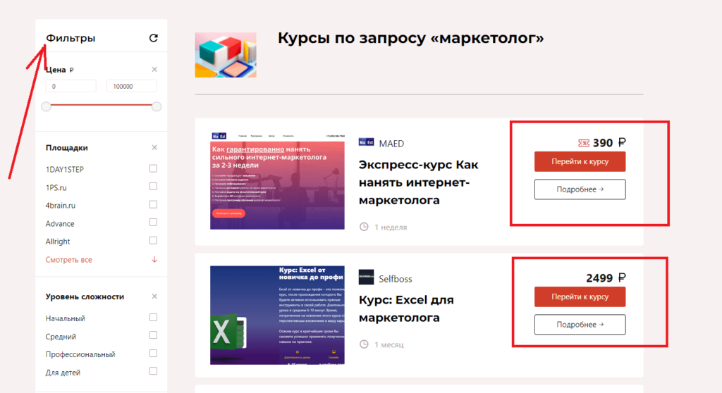 Курсы для маркетологов