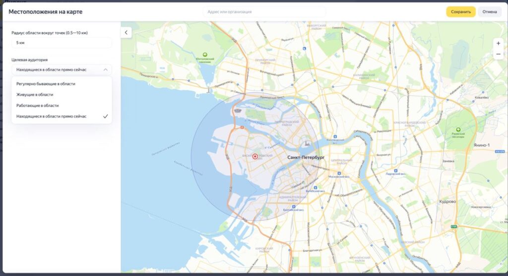 Гиперлокальный таргетинг на Васильевском острове